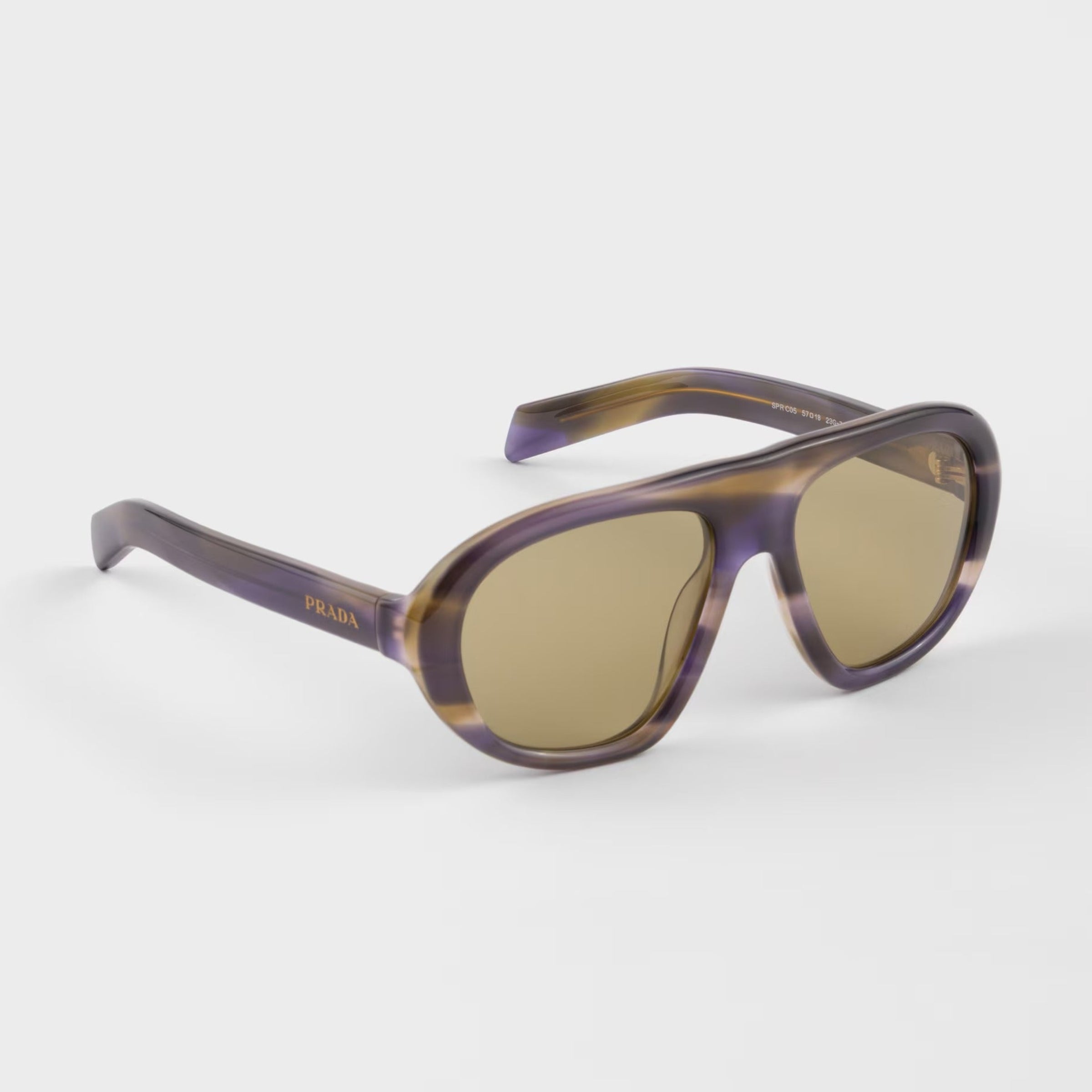Prada Women Pilot Frame Blue Lagoon Sunglasses