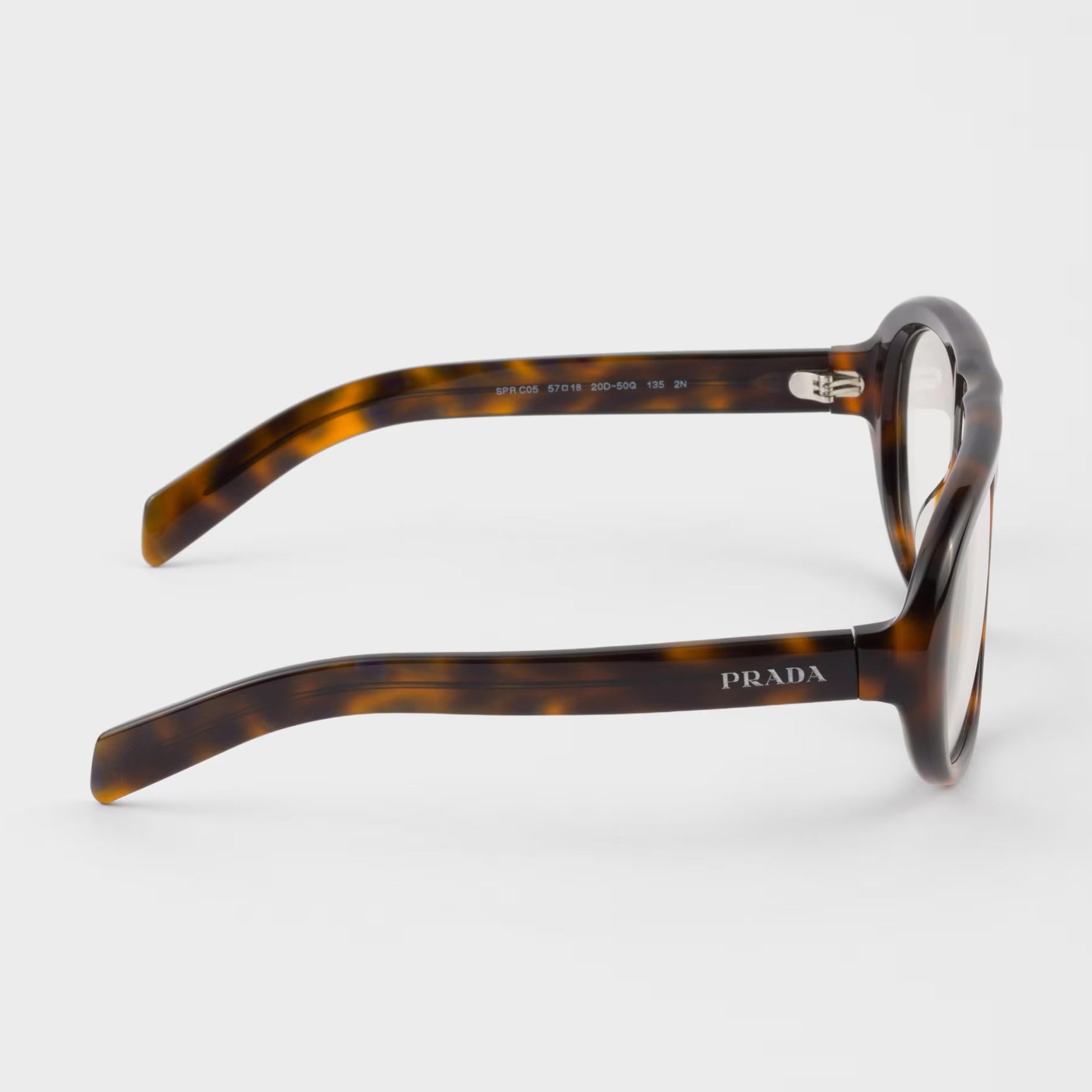 Prada Women Pilot Frame Sepia Brown Sunglasses