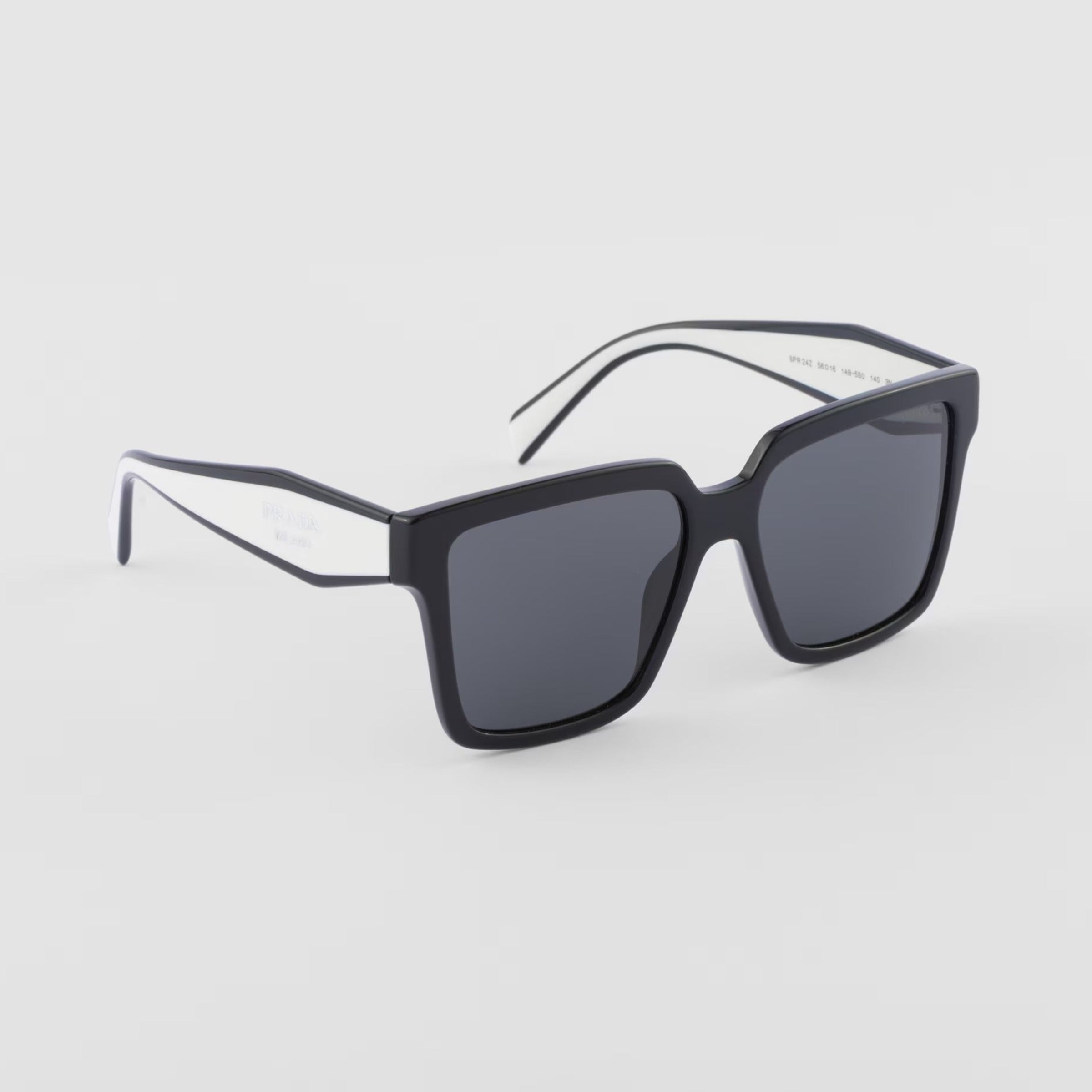 Prada Women Rectangular Frame Tar Black Sunglasses