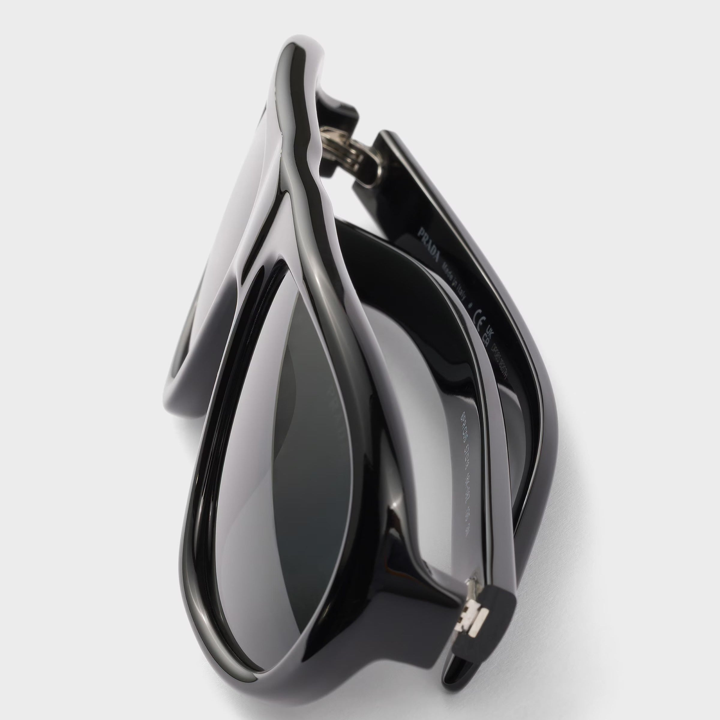 Prada Women Pilot Frame Crow Black Sunglasses
