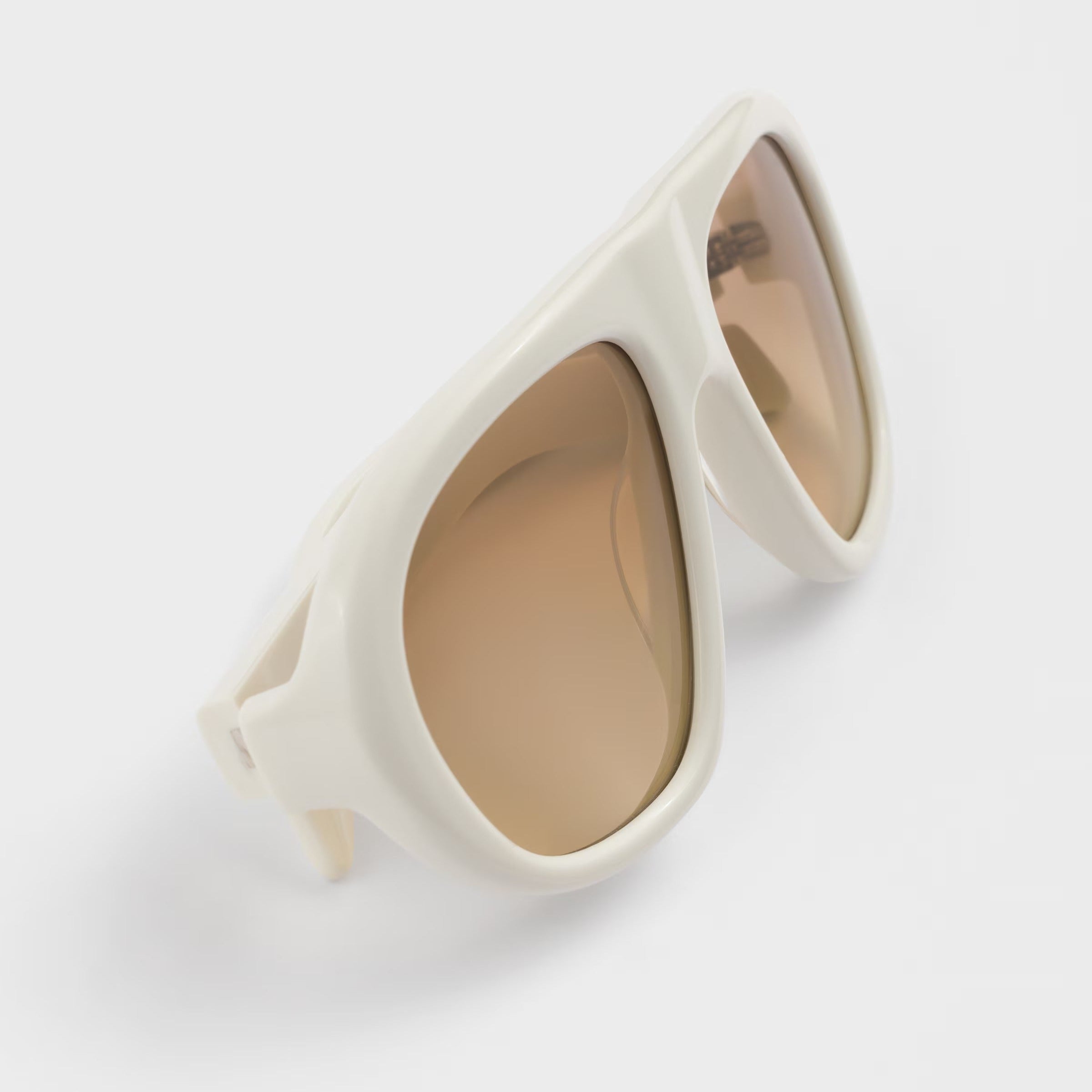 Prada Women Oversized Frame Chalky White Sunglasses