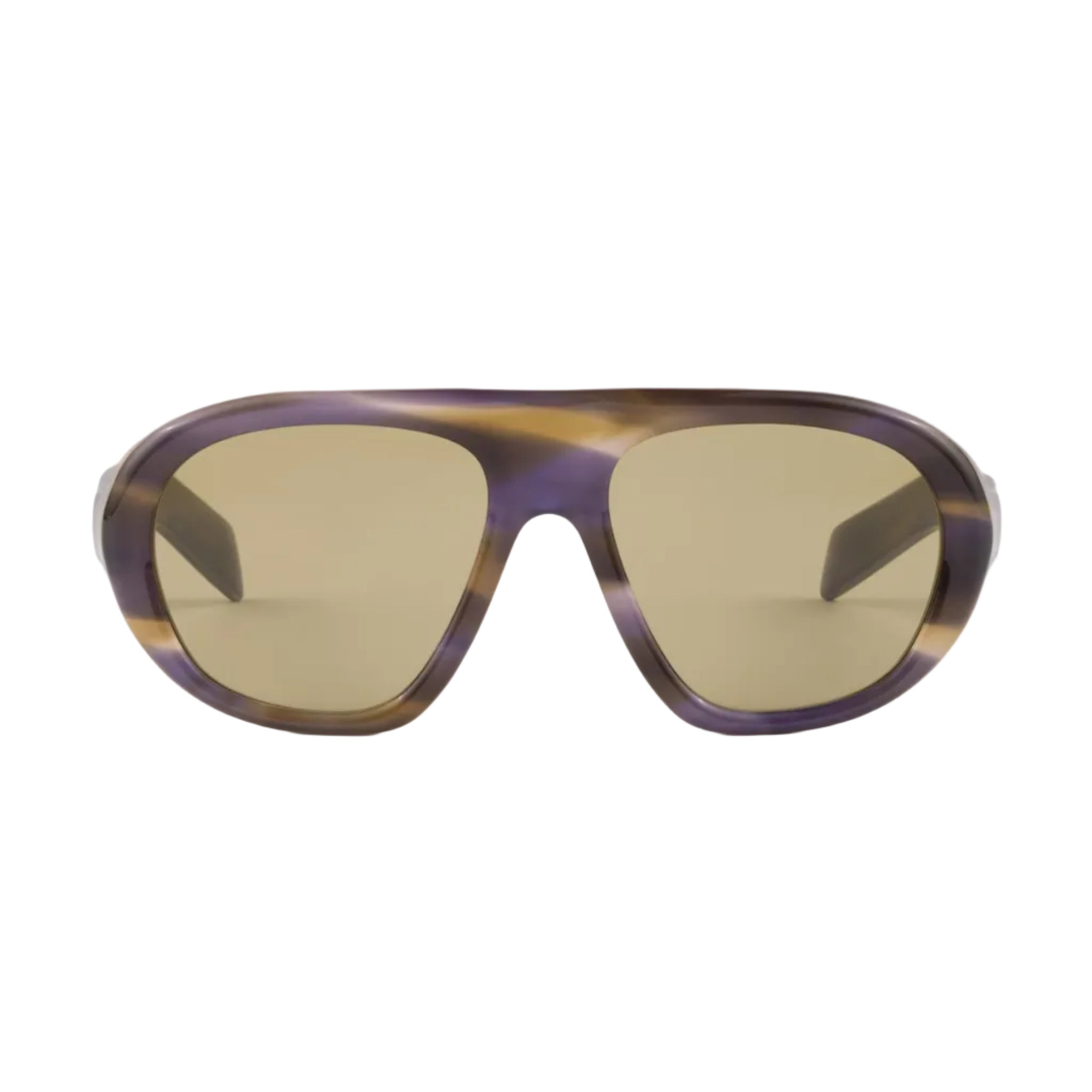 Prada Women Oversized Frame Lagoon Blue Sunglasses