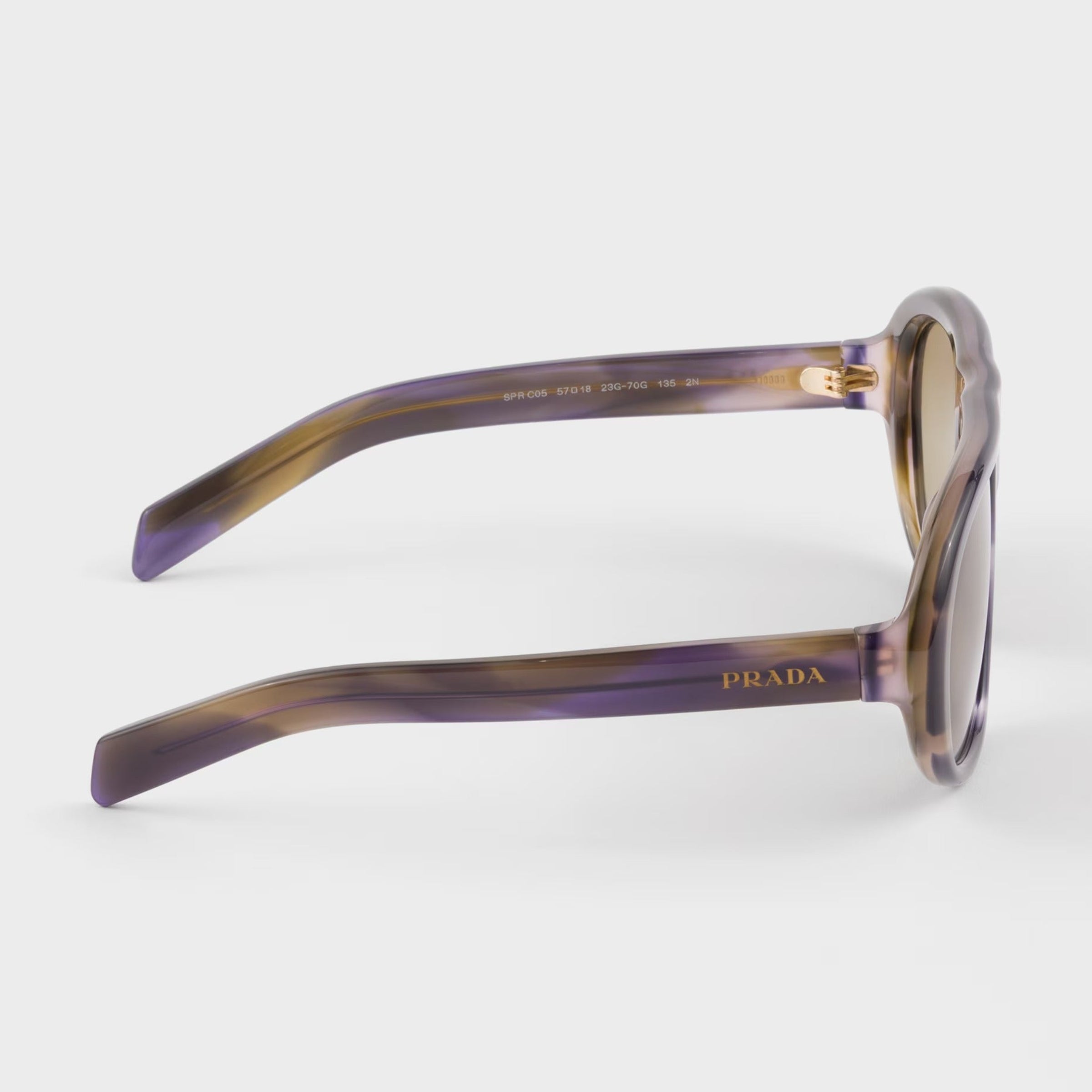 Prada Women Oversized Frame Lagoon Blue Sunglasses