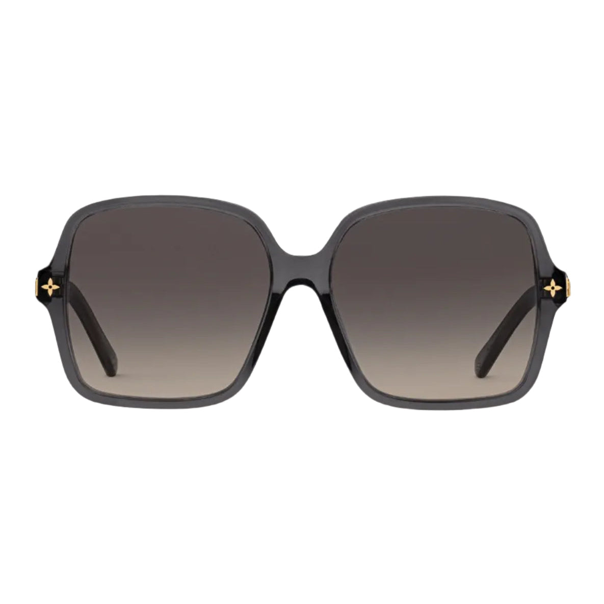 Louis Vuitton Women Square Frame Onyx Black Sunglasses