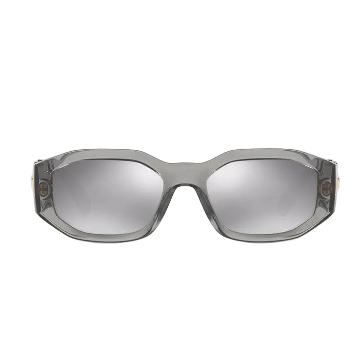 Versace Women Rectangular Frame Sliver Sunglasses