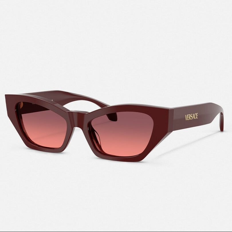 Versace Women Cat-Eye Frame Burgundy Sunglasses