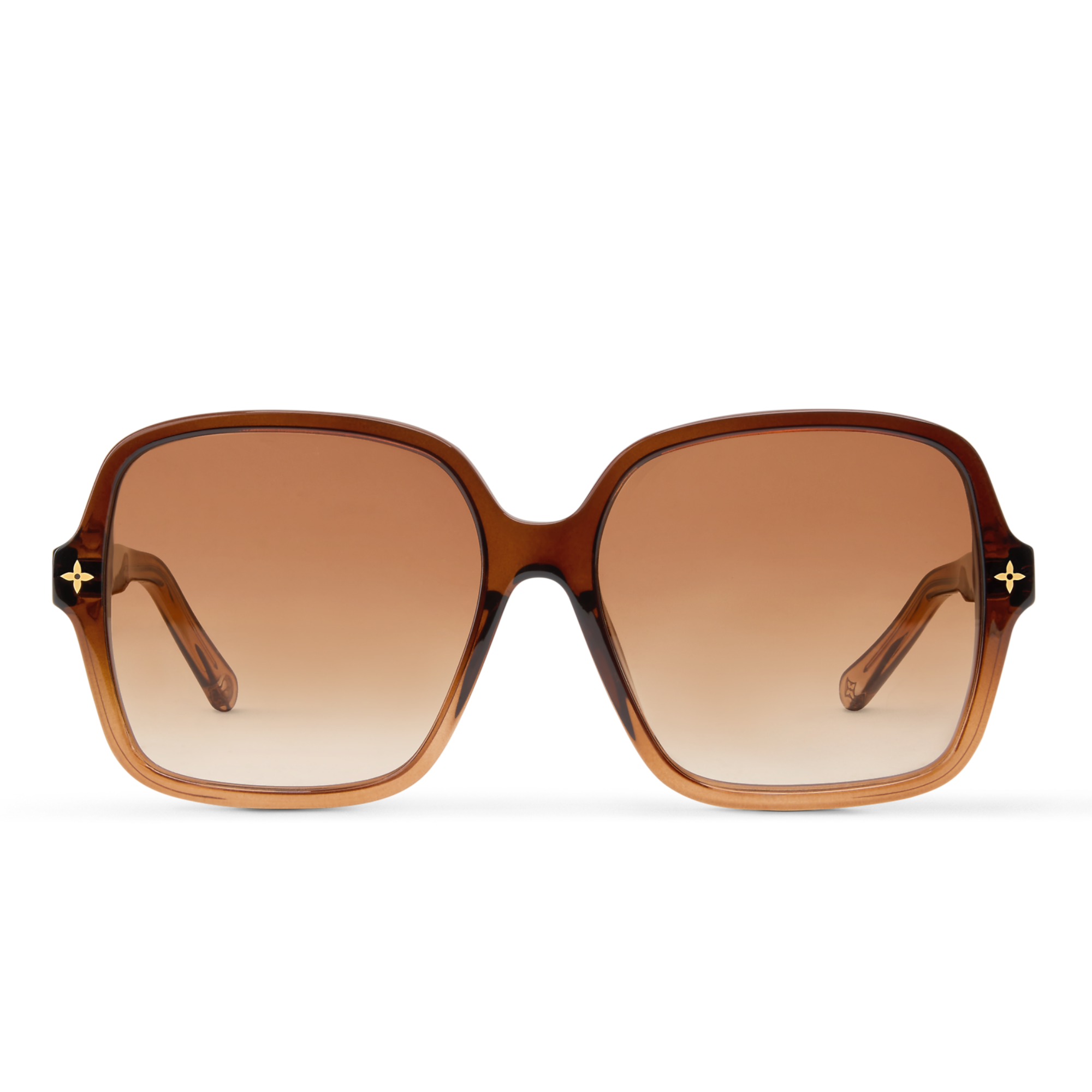Louis Vuitton Women Square Frame Dark Brown Sunglasses
