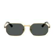 Versace Women Rectangular Frame Metallic Gold Sunglasses