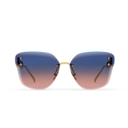Louis Vuitton Women Cat Eye Frame Honey Gold Sunglasses