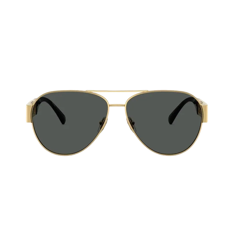 Versace Women Pilot Frame Gold Sunglasses
