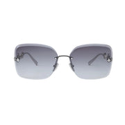 Louis Vuitton Women Square Frame Silver Sunglasses
