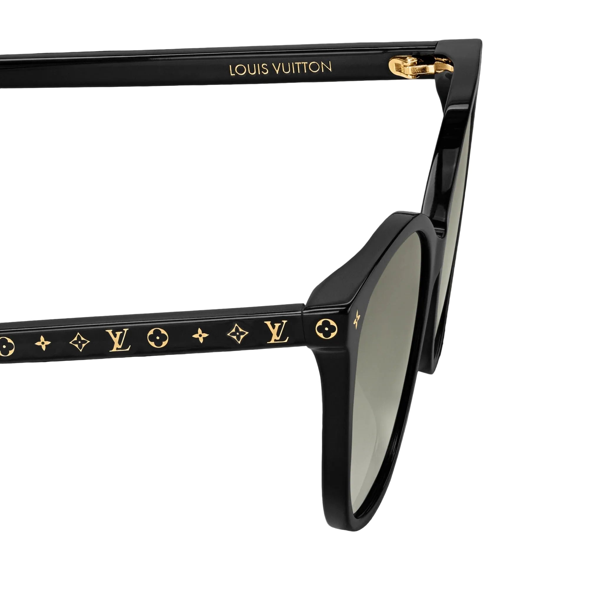 Louis Vuitton Women Cat Eye Frame Coal Black Sunglasses