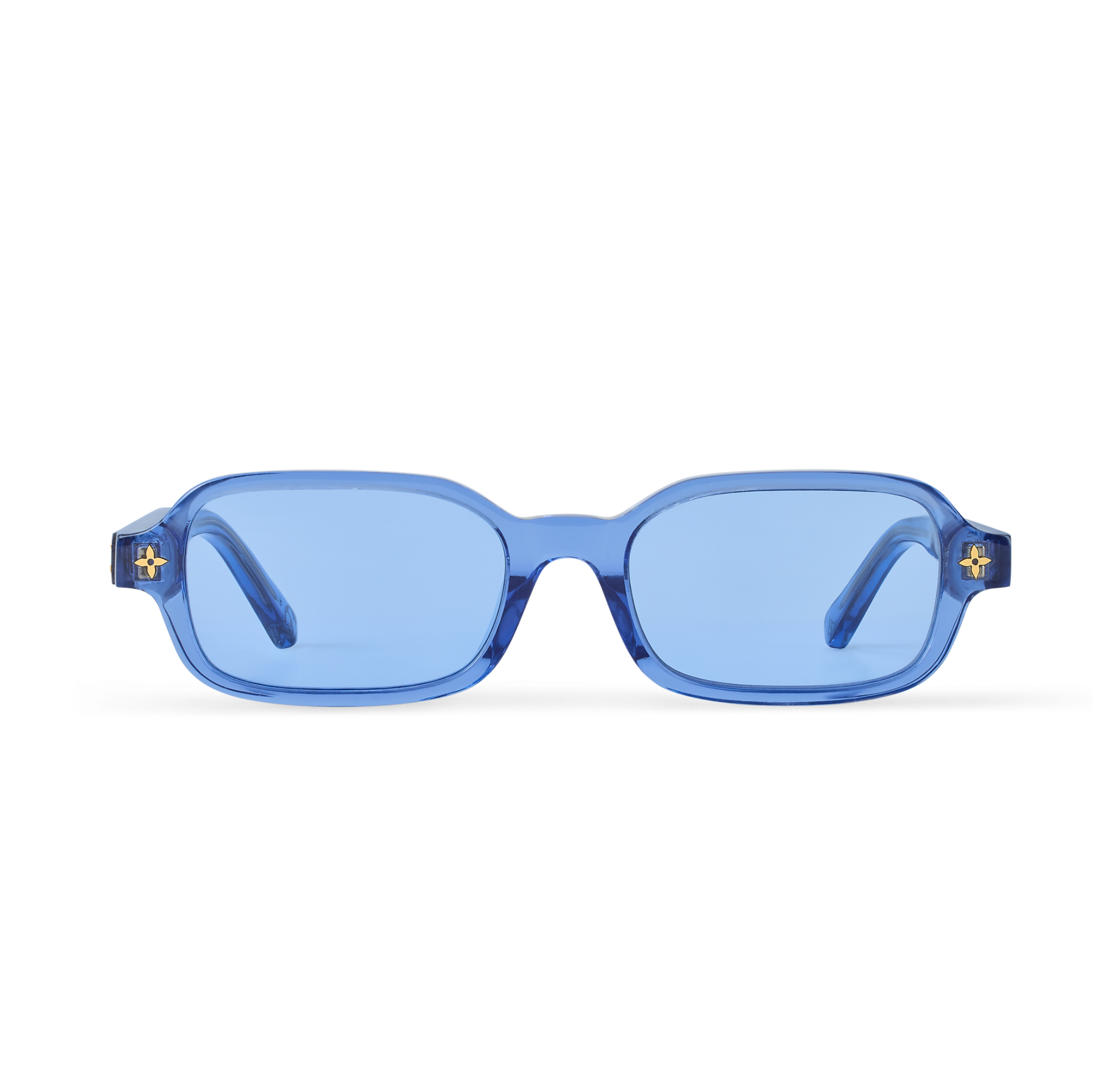 Louis Vuitton Women Rectangle Frame Blue Sunglasses