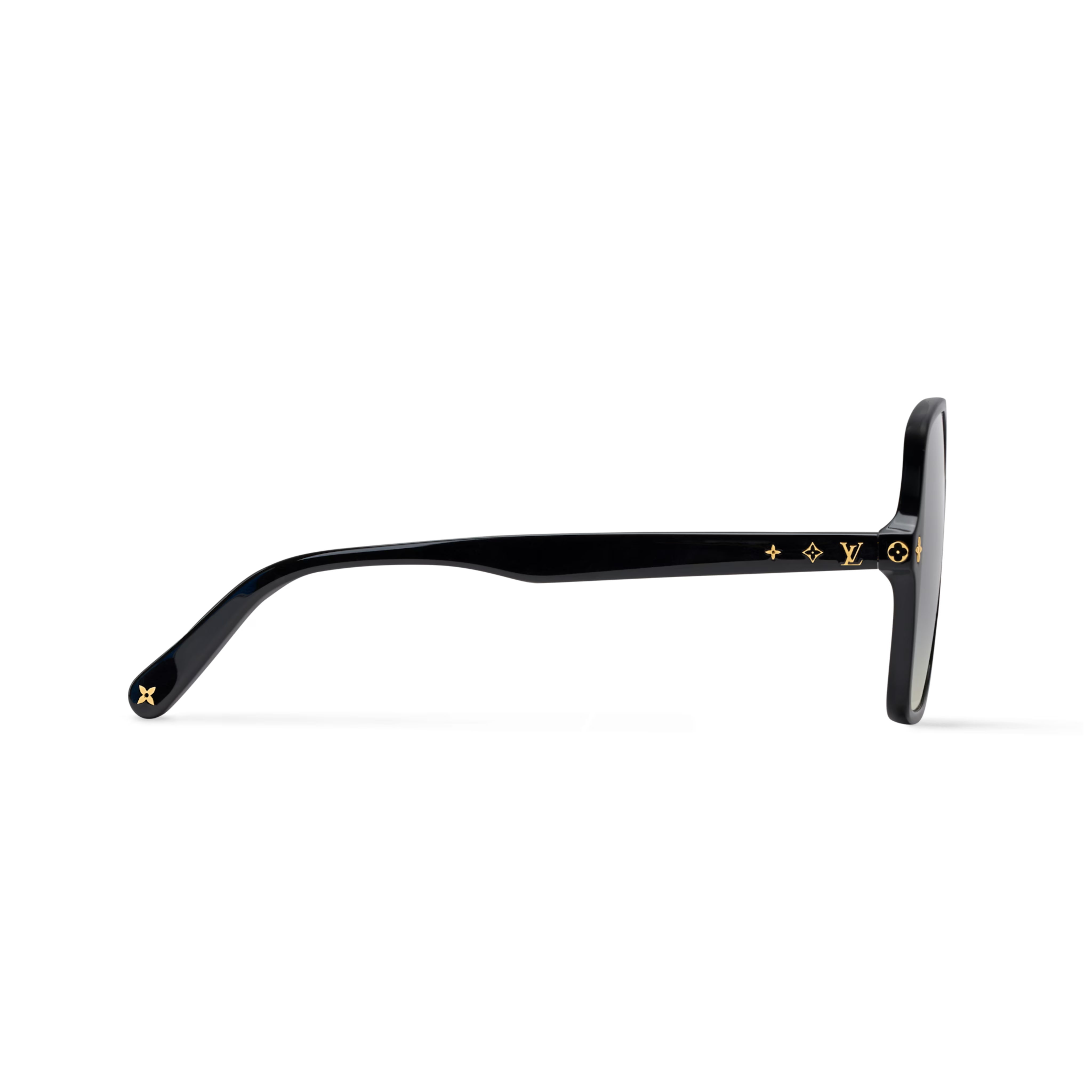 Louis Vuitton Women Square  Frame Matte Black Sunglasses
