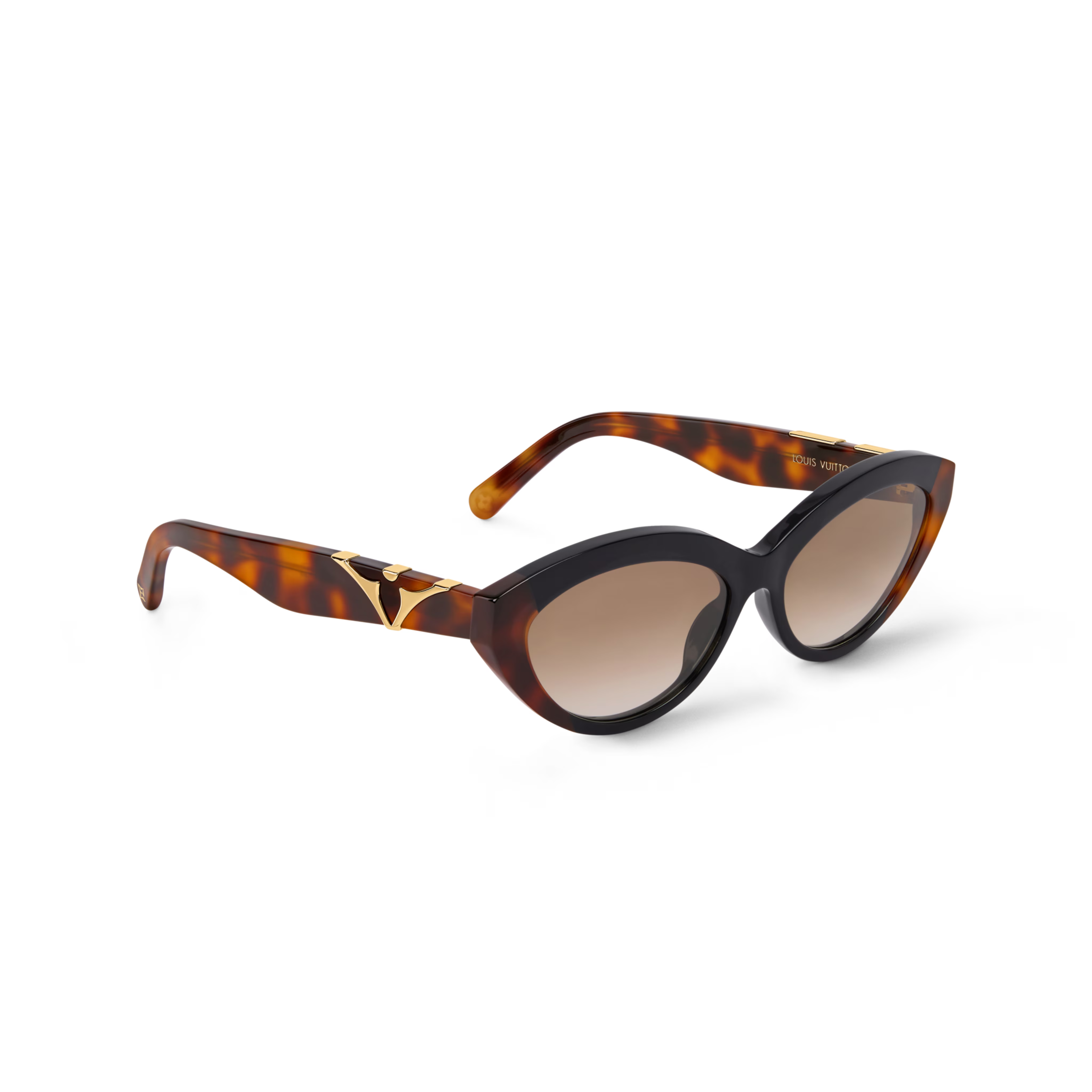 Louis Vuitton Women Oval Frame Brown Sunglasses