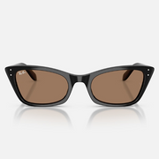 Ray Ban Women Cat Eye Frame Polished Black Sunglasses