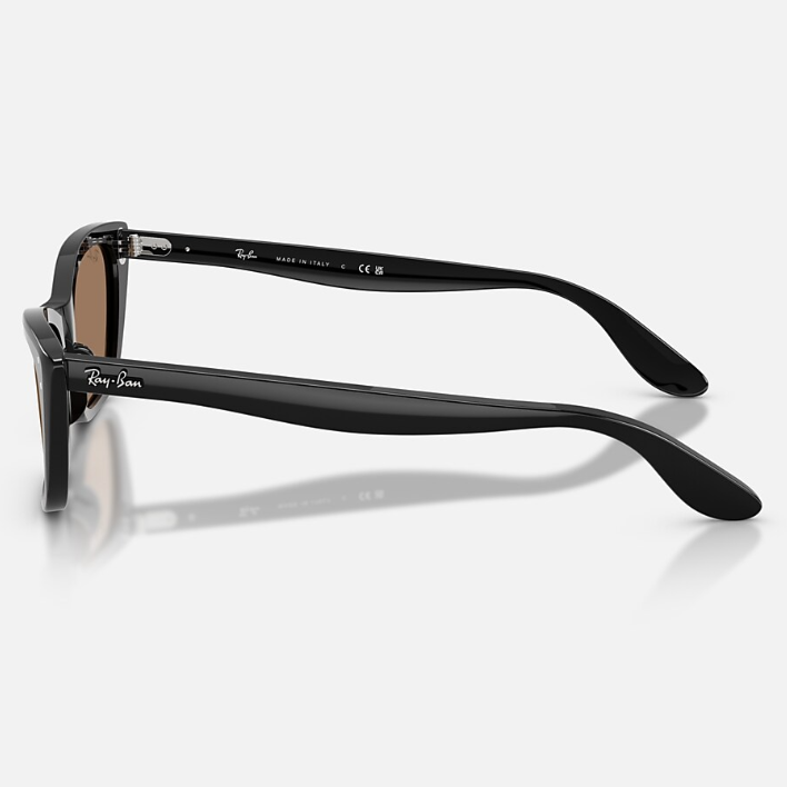 Ray Ban Women Cat Eye Frame Polished Black Sunglasses