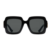 Gucci Women Square Double G Frame Black Sunglasses