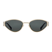 Gucci Women Geometrical Frame Gold Sunglasses