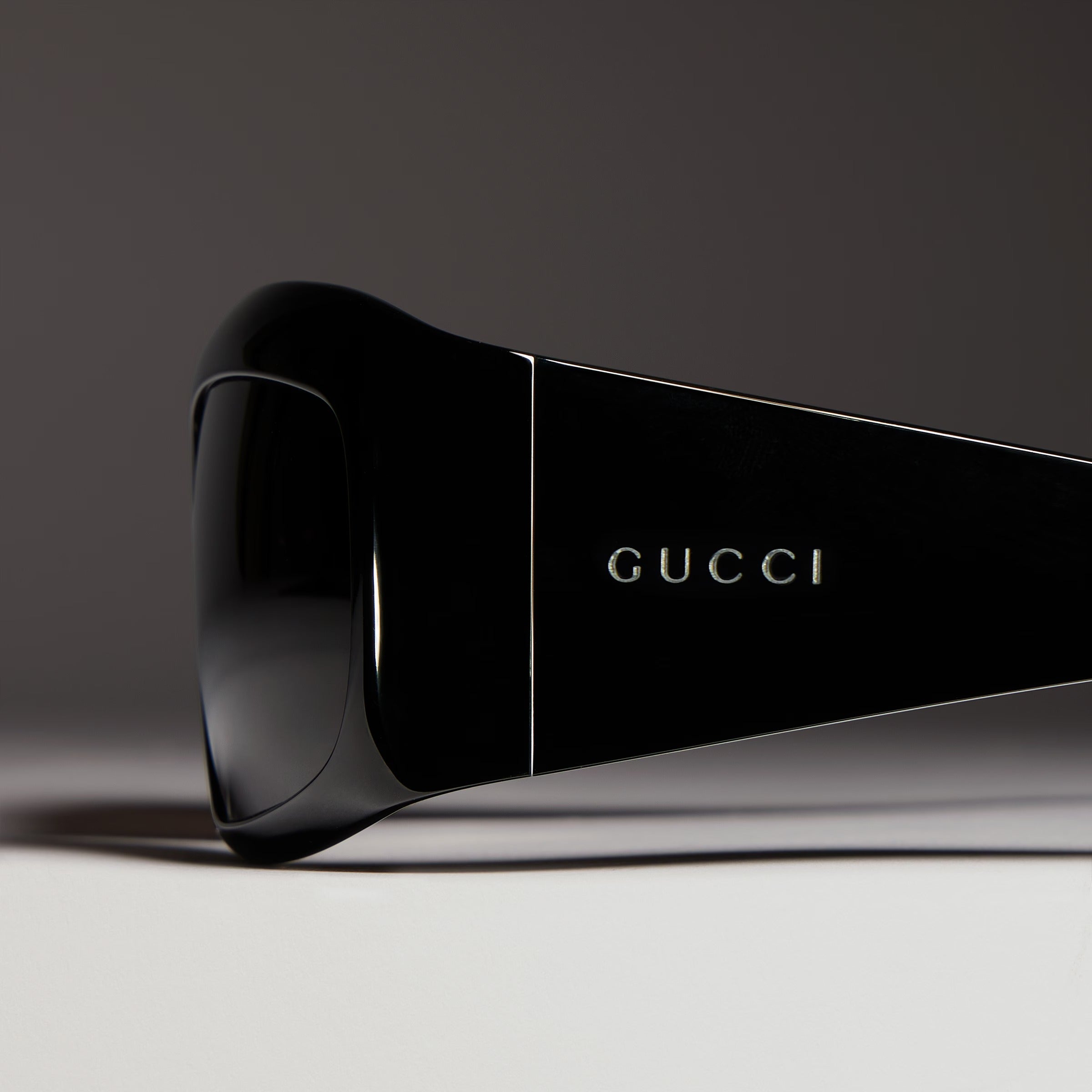 Gucci Women Rectangular Frame Black Sunglasses