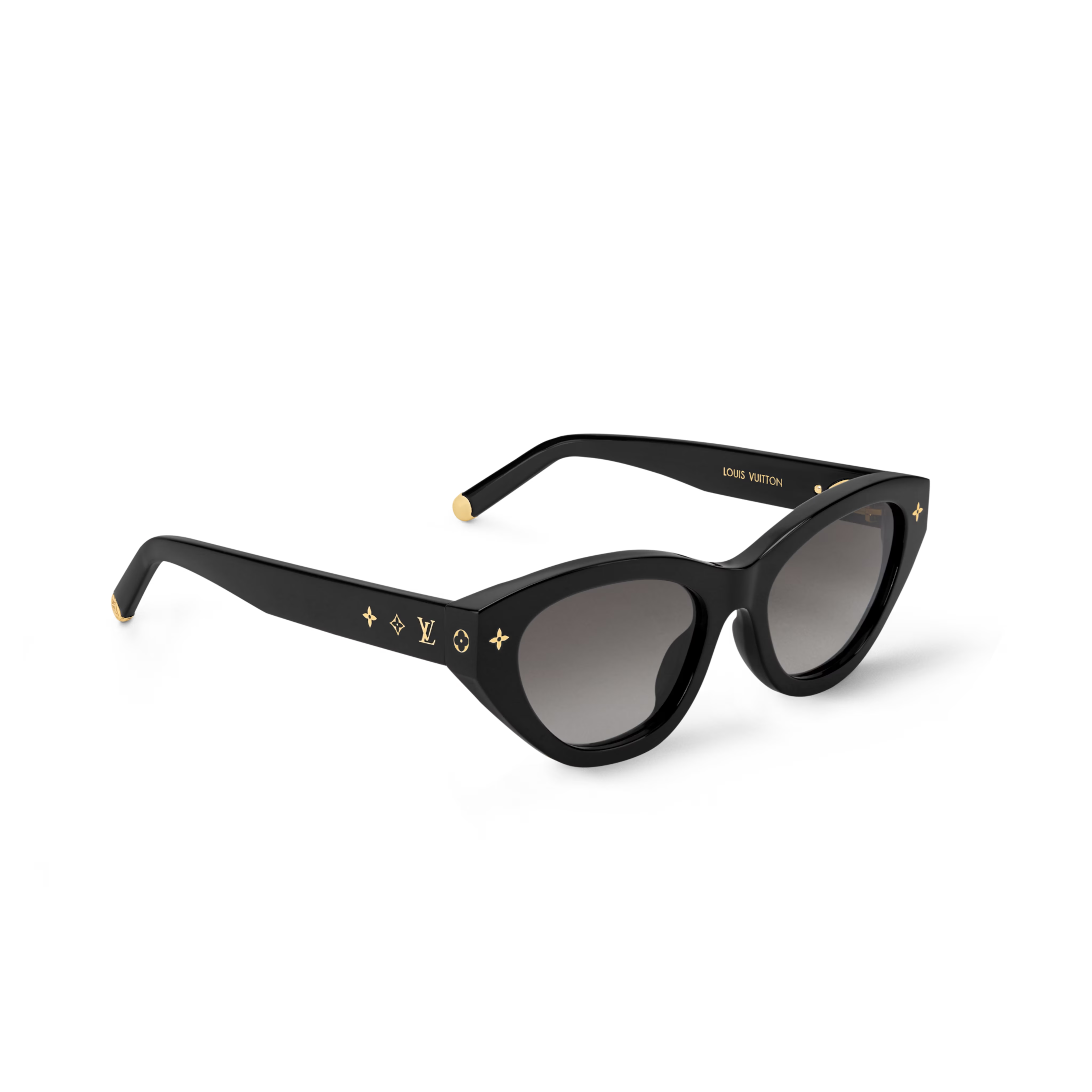 Louis Vuitton Women Cat Eye Frame Shine Black Sunglasses