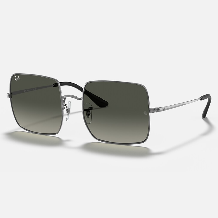 Ray Ban Women Square Frame Ash Silver Sunglasses