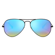 Ray Ban Men Pilot Frame Deep Black Sunglasses
