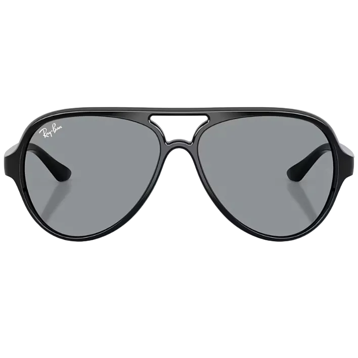 Ray Ban Women Pilot Frame Polished Black Sunglasses