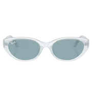 Ray Ban Women Pillow Frame Transparent Ice Sunglasses