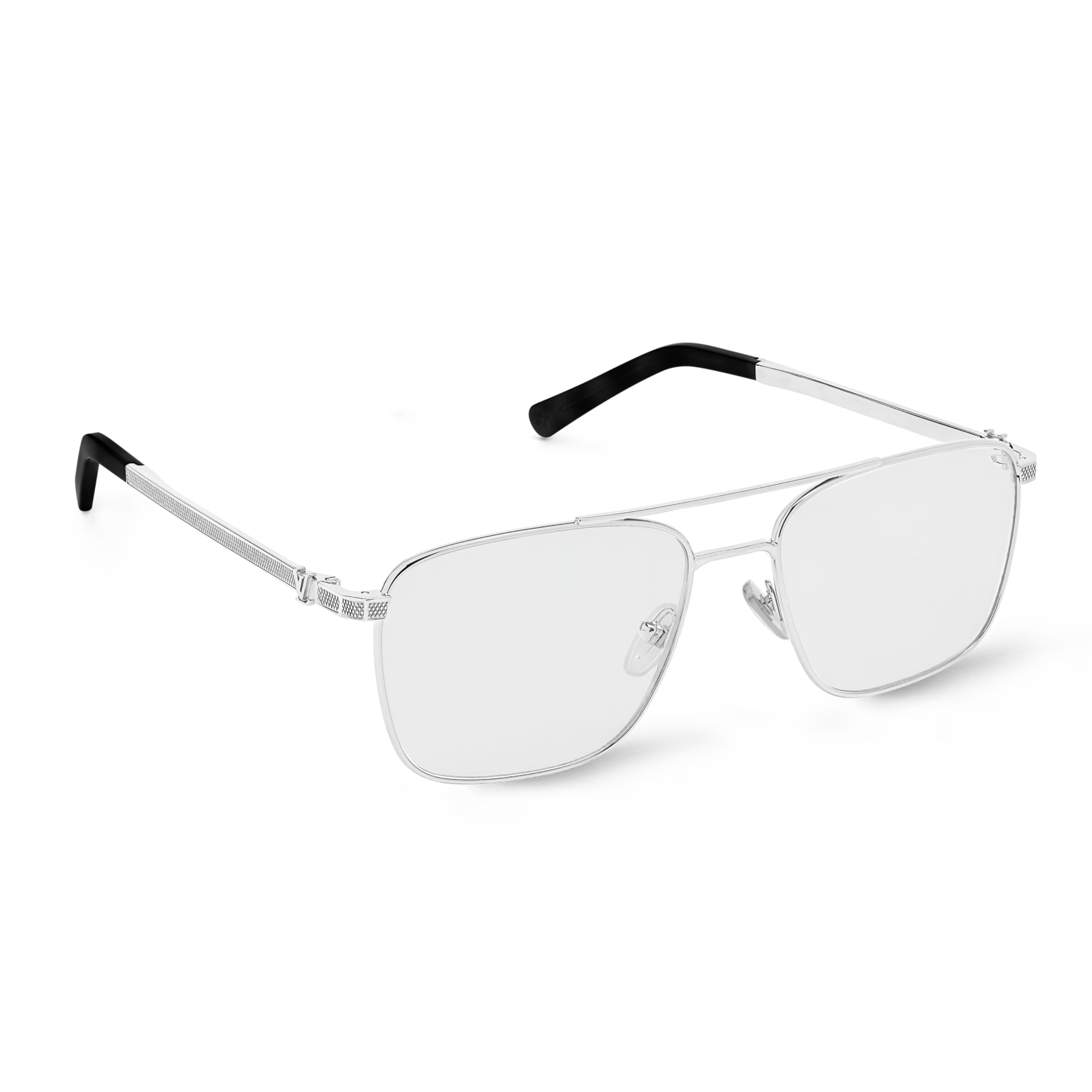 Louis Vuitton Women Square Frame Silver Sunglasses