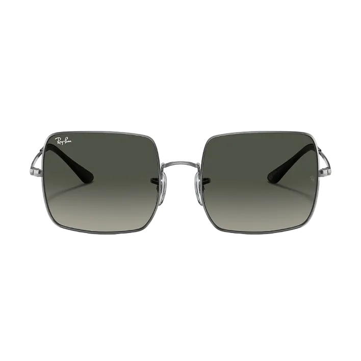 Ray Ban Women Square Frame Ash Silver Sunglasses