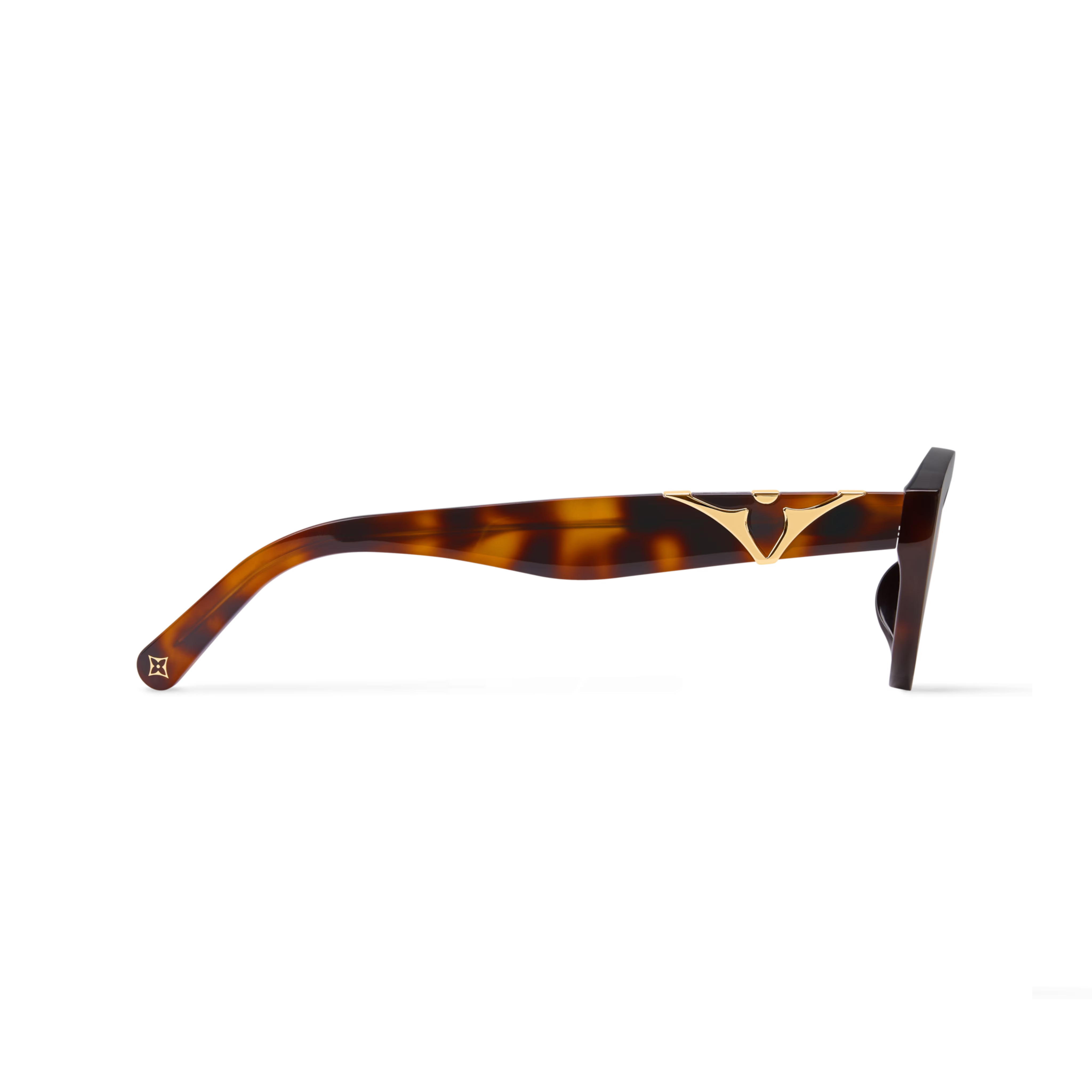 Louis Vuitton Women Oval Frame Brown Sunglasses