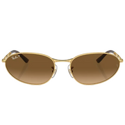 Ray Ban Women Irregular Frame Gold Sunglasses