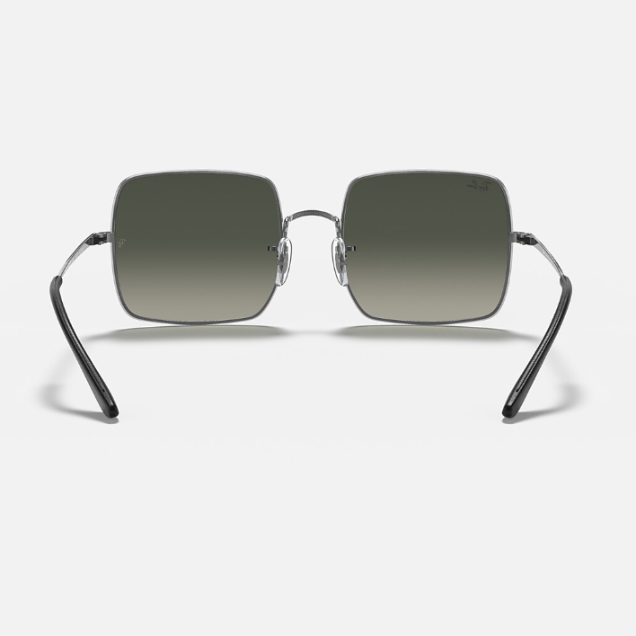 Ray Ban Women Square Frame Ash Silver Sunglasses