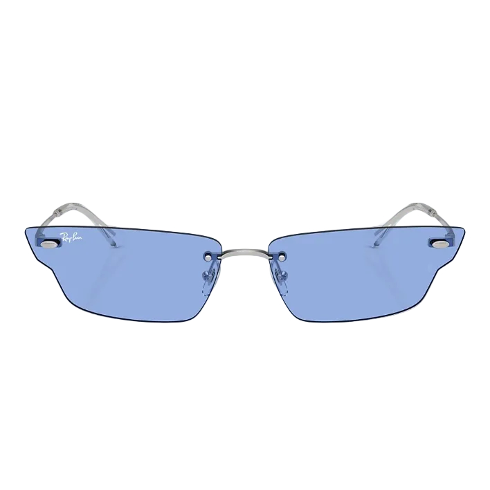 Ray Ban Men Irregular Frame Frost Silver Sunglasses