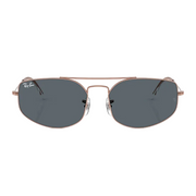 Ray Ban Men Irregular Frame Shiny Mettalic Gold Sunglasses