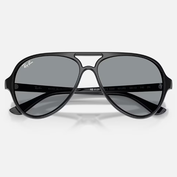 Ray Ban Women Pilot Frame Polished Black Sunglasses
