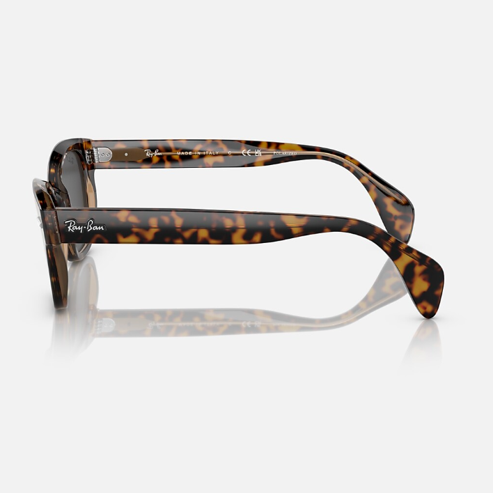 Ray Ban Women Square Frame Espresso Brown Sunglasses