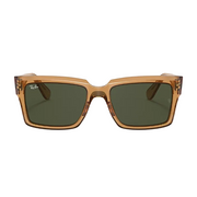 Ray Ban Men Rectangle Frame Light Brown Sunglasses