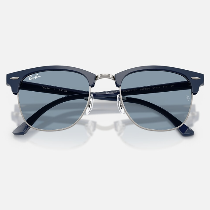 Ray Ban Women Square Frame Matte Blue Sunglasses