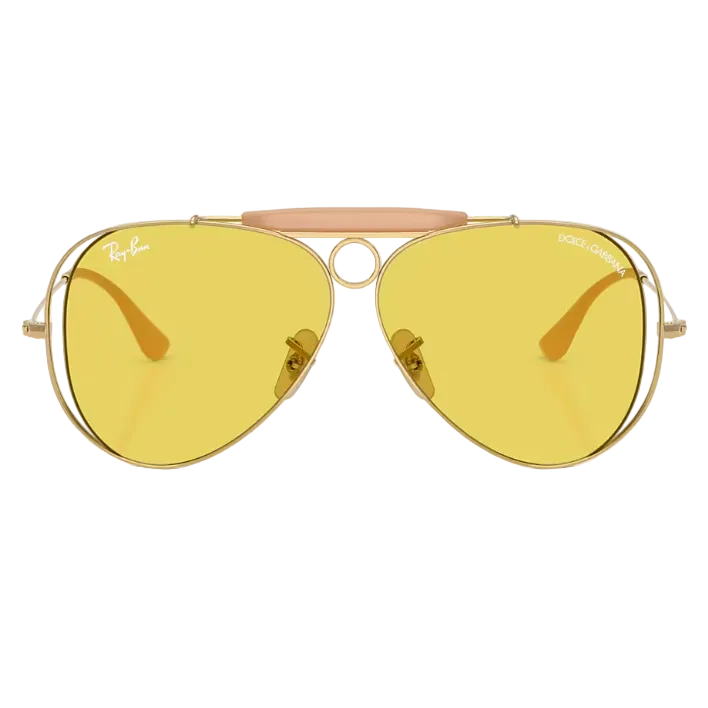 Ray Ban Women Pilot Frame Gold Sunglasses
