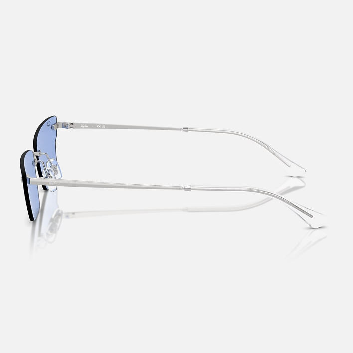Ray Ban Men Irregular Frame Frost Silver Sunglasses