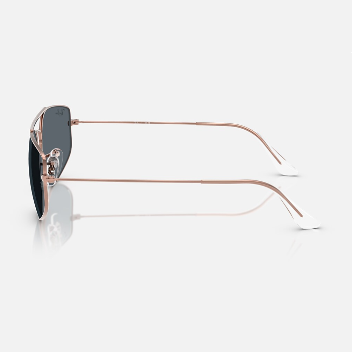 Ray Ban Men Irregular Frame Shiny Mettalic Gold Sunglasses