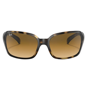 Ray Ban Women Square Frame Polished Light Havana Sunglasses