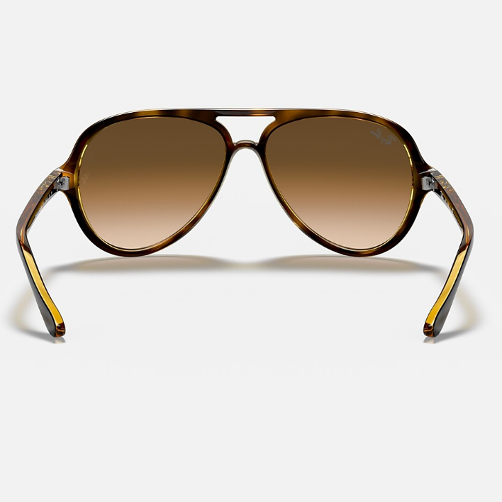 Ray Ban Men Pilot Frame Polished Light Havana Sunglasses