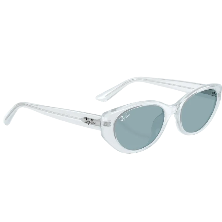 Ray Ban Women Pillow Frame Transparent Ice Sunglasses