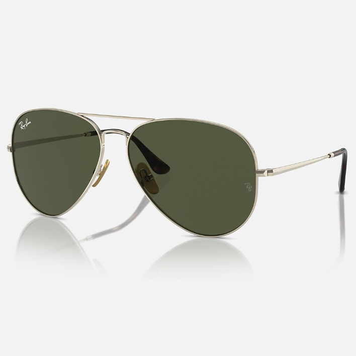 Ray Ban Women Pilot Frame Moon Silver Sunglasses