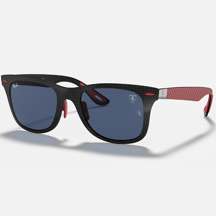 Ray Ban Women Square Frame Rustic Black Sunglasses