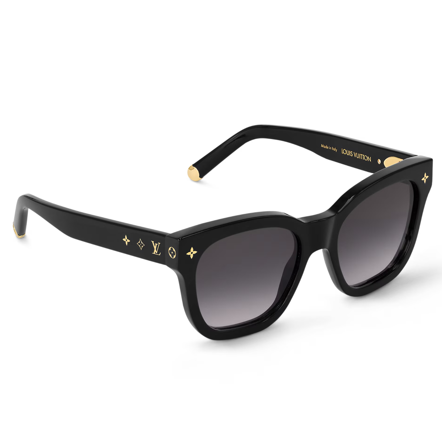 Louis Vuitton Women Square Frame Ash Black Sunglasses