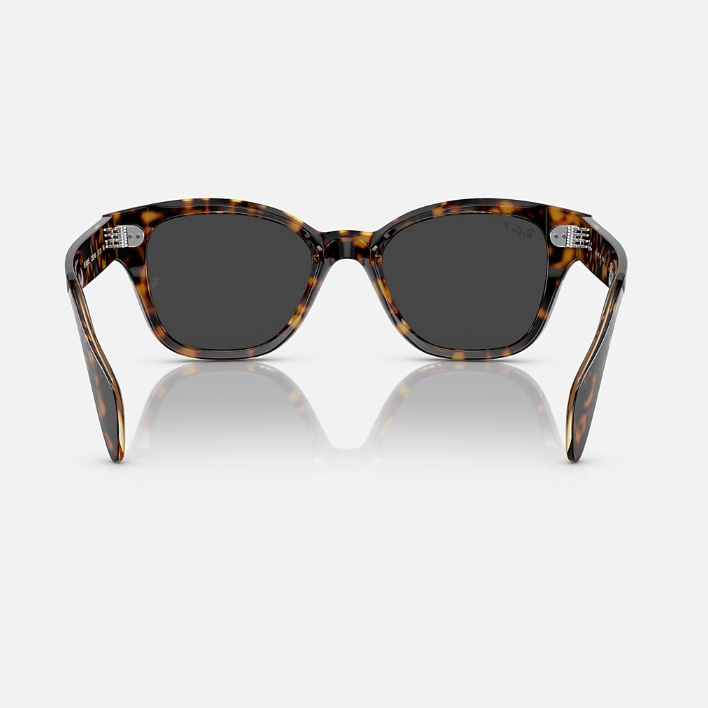 Ray Ban Women Square Frame Espresso Brown Sunglasses